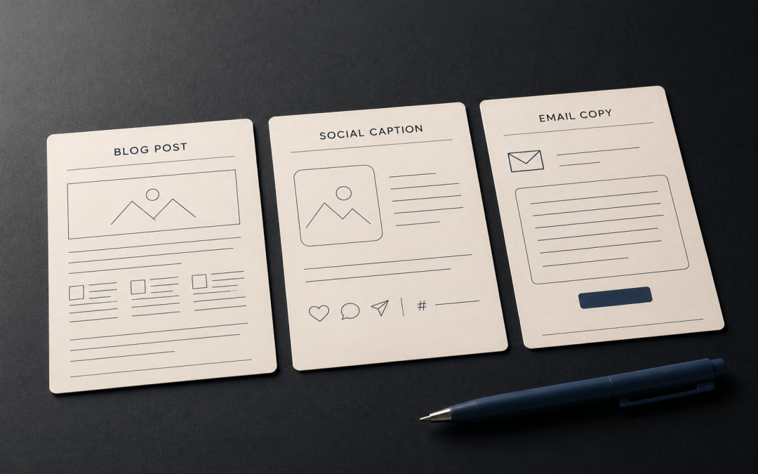 Content Prompts by Channel: Blog, Social, and Email