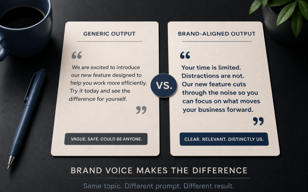 Brand Voice vs. Generic Output: A Side-by-Side Comparison